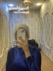  6 فستان أزرق ملبوس مره وحده فقطططط  قياس L (40) بسطللل عاللبس