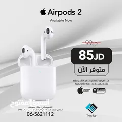  1 Apple Airpods 2  85 JD