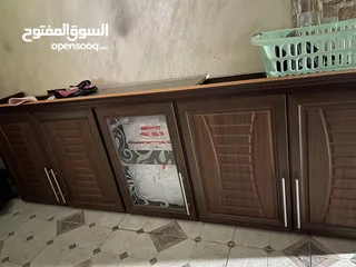 2 درفات مطبخ الامنيوم شبه جديد