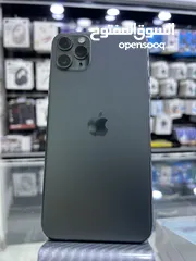  4 iPhone 11 Pro Max 256 GB ايفون 11 برو  ماكس مستعمل بحالة الوكالة غير مفتوح او مصلح  ( كفالة محل 14 )