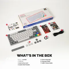  2 Fantech MK915 75% Low Profile Wireless Mechanical Keyboard (SUPER MAXFIT AIR83) (Brown Switch)