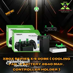  2 Xbox series x/s & one x/s cooling stand & battery charging قواعد تبريد مع بطاريات شحن اكس بوكس