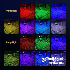  10 مصابيح LED للسيارة والمنزل مع ريموت ومستشعر صوت متعددة الاستخدامات