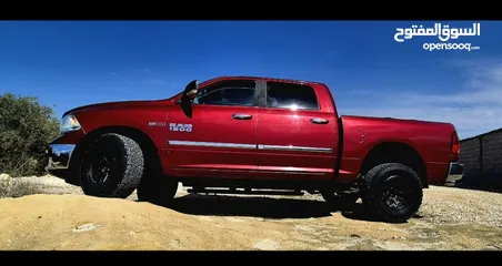  2 DODGE RAM 1500 BIGHORN 2015 CLEAN TITLE DIESEL   دودج رام 2015  ديزل كلين فحص  دفع رباعي 4×4 كامل