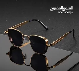  9 نظارات عصرية بإطار معدني مربع بتصميم ستيمبانك ريترو للرجال والنساء، مناسبة للمناسبات والحفلات والمهر