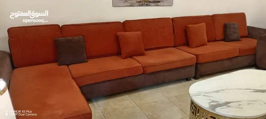  7 جلسه قياس كبير 12 مقعد حرف L ومفردات عدد2  تفصيل خشب سويد 6سم ... مقاعد وظهر متحرك سحابات
