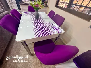  3 طاولة سفرة +  6 كراسي نخب أول صناعة تركية