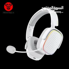  2 FANTECH HARMONY WHG02 WIRELESS & BLUETOOTH HEADPHONE – TRI MODE CONNECTION – WHITE