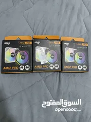  1 مراوح تبريد  RGB عدد 3 لون ابيض بسعر 25 الف