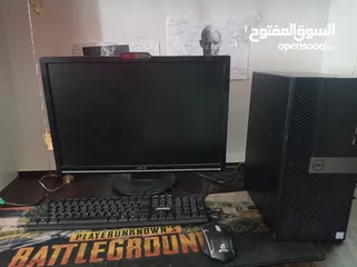  2 ديل مستخدم اقل من شهر شبه جديد مع ماوس وشاشة وكيبورد هدية  للالعاب وللشغل وبسعر ممتاز