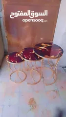  11 ,طاولات معدن بلور طباعه