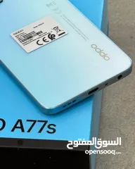  2 مستعمل ايام oppo A77s رام 16 جيجا 128 أغراضة والكرتونه الأصلية متوفر توصيل