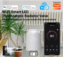  7 تويا تحكم ريديتر Tuya Zigbee Heating RadiatorThermostat Valve Trv Controller Work With ALEXA