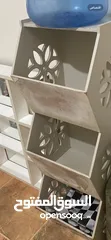  9 اثاث مستعمل خفيف صوبة غاز + طقم طربيزات +سجاده حجم 4*4  لون بيج+ برادي اكثر من شكل ولون + رفوف خضار