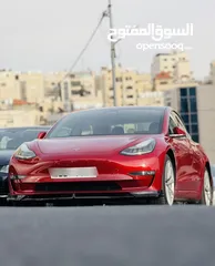  9 Tesla 3 long rang dual motor  استخدام شخصي بحالة الوكالة لون مميز جدآ