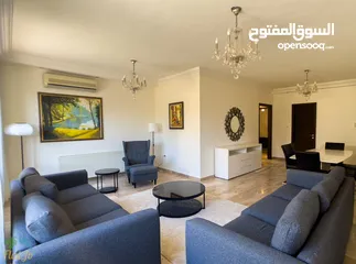  4 Furnished three bedroom for rent in 5th Circle  abdoun   شقة مفروشة ثلاث غرف الدوار الخامس عبدون دير