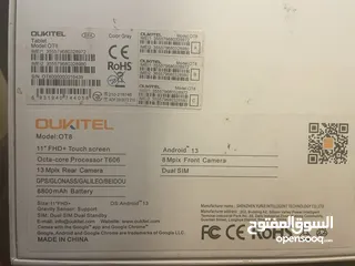  4 تابلت Oukitel بحاله الوكاله مواصفات عاليه موجود في العقبه