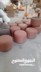 2 أثاث حدائق وكافيه مقاعد جلوس جديدة للبيع  كنب Bean bag & footrest  جودة ممتازة تصميم عصري