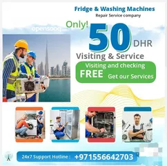  4 Expert Washing Machine, Dryer, Dishwasher, and Fridge Services at Your Doorstep