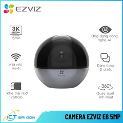  2 كاميرا EZVIZ E6 داخلية 3K واي فاي، تتبع ذكي، صوت ثنائي، تغطية 360°، متوافقة مع HomeKit
