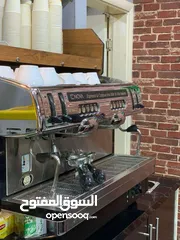  1 عدة كوفي شوب - ماكنة قهوة(اسبرسو)-برادات كيك و عصير