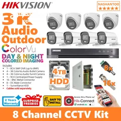  8 Hikvision CCTV CAMERA