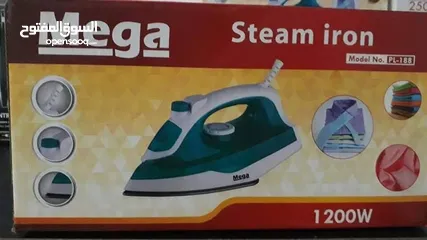  3 مكواة البخار Mega – موديل PL-188  الحل المثالي لإطلالة مرتبة وأنيقة كل يوم بخار قوي يزيل التجاعيد