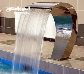  1 تنفيذ كافة اعمال المسابح وصيانة المسابح وكافة أعمالها وشلالات والشاليهات من الحفر حتى السباحه بنظام