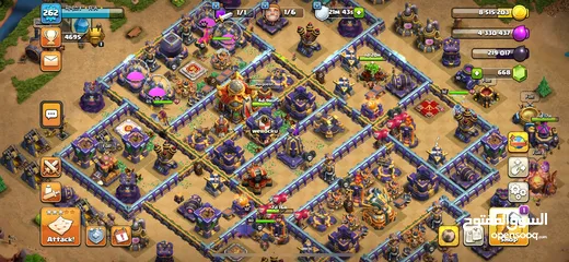  1 Clash of clans town hall 16 account