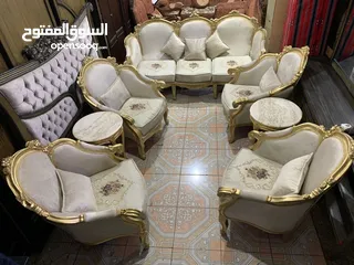  2 طقم كنب دمياطي الاصلي جديد ب300 دينار