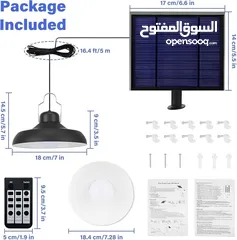  5 • إضاءة متعددة الاستخدامات: مصابيح معلقة تعمل بالطاقة الشمسية في الهواء الطلق استمتع بالراحة