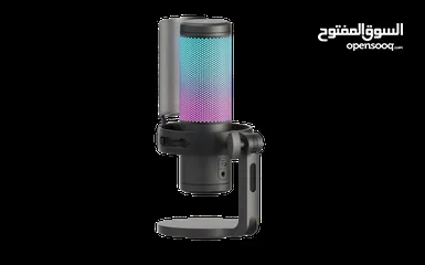  3 Redragon fenris GM301 Streaming Microphone مايكروفون ريدراجون احترافي مع اضاءة RGB