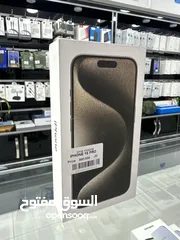  4 iPhone 15 Pro (128) GB ايفون 15 برو جديد مسكر كفالة الشرق الاوسط