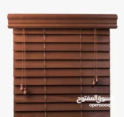  2 Wooden blind for offices and living room.