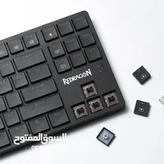  5 REDRAGON K539 ANUBIS 80% WIRELESS RGB MECHANICAL BROWN SWITCHES