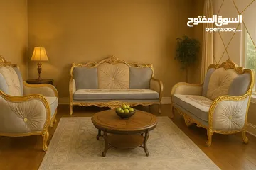  2 طقم الأحلام وصل! تميّزي بأناقة وفخامة الطقم المصري المصنوع من خشب الزان الطبيعي، بإسفنج دانلوب الطبي