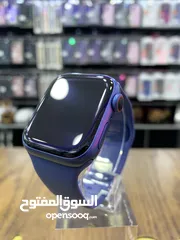  17 Used Apple watch series 7  ‎الساعة استخدام بسيط بطارية اصالي بنسبة 100% Blue