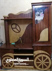  1 بوفيه خشب لللبيع