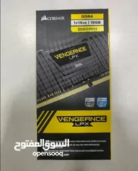  4 corsair ram ddr4 32gb 16x2 3000MHz رام