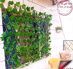  16 رول ورق شجر اخضر كثيف3 متر ب متر  للمداخل والبرندات واالحيطان