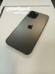  4 iphone 12 pro max  256 GB black  بحالة الوكاااله