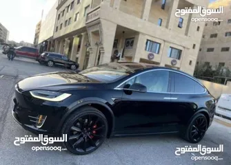  2 Tesla model x 2019 long range dual motor  فحص كامل+ الها كرت بالشكركه