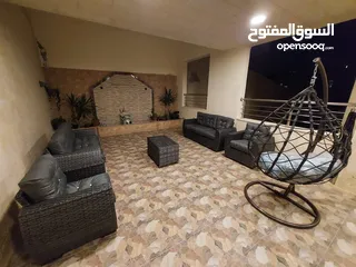  12 طقم رتان طقم ترس خارجي طقم كنب طقم خيزران طقم رتان بلاستك عضم خمس مقاعد+طاولة وسط