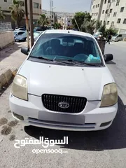  1 كيا بيكانتو 2007 بدون فحص لون ابيض
