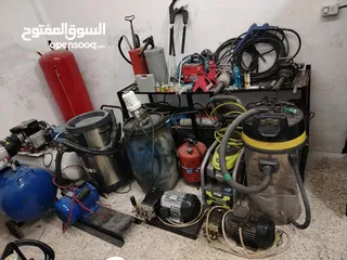  10 تشكيلة معدات لمحطات الغسيل والبناشر بأسعار مناسبه للجميع  مضخات الغسيل وماكينات شامبو ايطالي بجميع ا