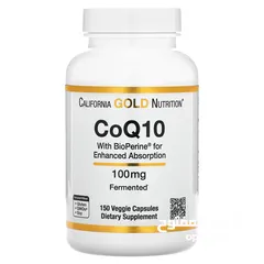  1 أنزيم الطاقه كيو 10 (Coenzyme Co Q10 ) 150 كبسولة  مدعم بالفلفل الاسود