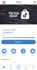  3 TikTok shopping account with a balance of   $1,390  حساب تكتوك تسويق منتجات وربح عمولات مع رصيد