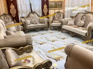  1 طقم كنب مصري دمياطي مستورد 14 مقاعد للبيع