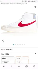  20 Nike Blazer Mid  '77 Athletic Club Shoes White/Red