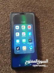  1 جهاز Honor 8X موديل  JSN_L22 الذاكره 128 الرام 4 جيجا اللون ازرق الشاشه مشعوره